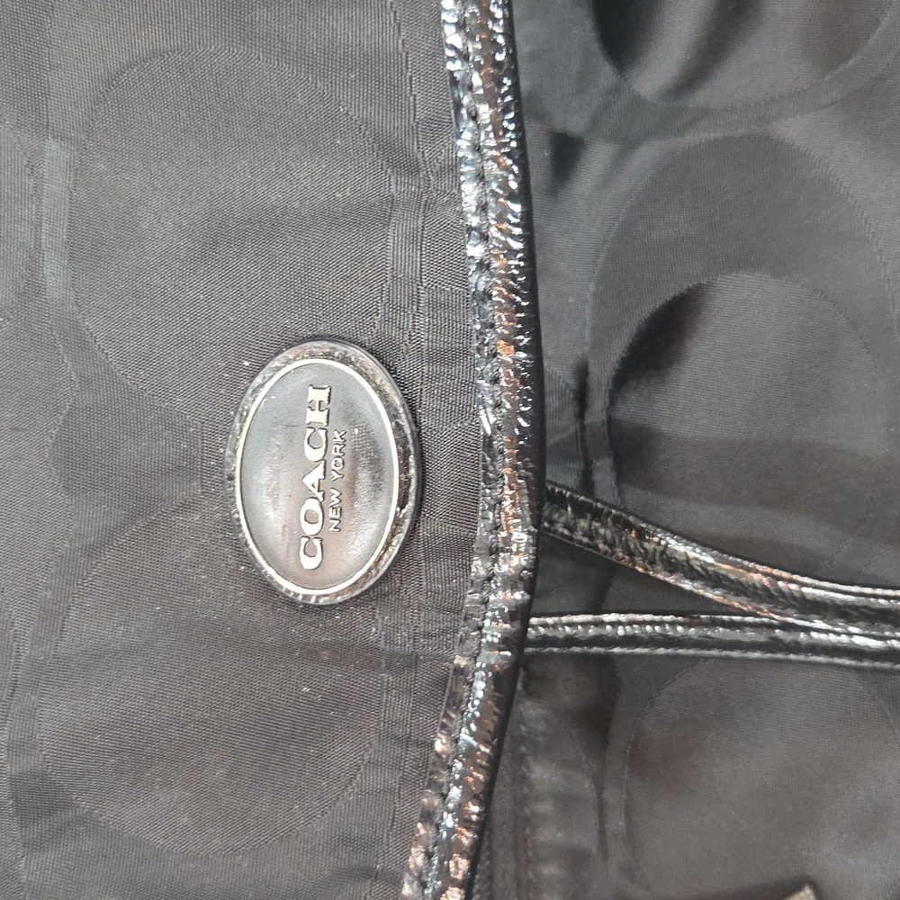 Coach Black Backpack With Logo Pattern - image 2